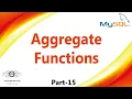 15 Aggregate Functions In MySQL Scalar Functions MySQL MySQL Functions MySQL