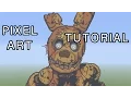 Minecraft Pixel Art Tutorial - Springtrap FNAF 3