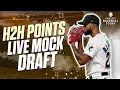 Live 12-Team H2H Points Mock Draft Picks Strategy Advice Fantasy Baseball Advice