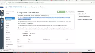 String Methods Challenges Problems 1 through 4
