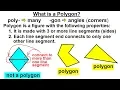Geometry - Ch 1 Basic Concepts 27 of 49 What is a Polygon