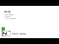 4 Pure Data Tutorial - Help