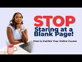How To Create Simple Course Outline Simple Formula for Beginner Instructors