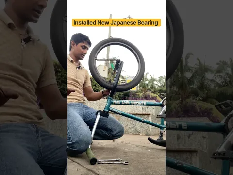 Front Wheel Mein Lagaya New High Speed Japanese Bearing 🔥| Smooth & Fast Ride! #akramrider #shorts