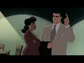 Montoya questions Bruce Wayne at the GCPD Batman Caped Crusader Episode 2