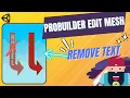 Editing Meshes in Unity3D with ProBuilder