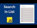 How To Create a List - in List with JavaScript