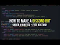 How to make a discord bot under 4 minutes repl it discord py