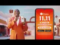 Shopee Terry Crews 11.11 Comercial Anuncio Propaganda Musica As Branquelas (A Thousand Miles) 2024