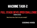 Full Stack Machine Task 2 Build a Task Management App MERN Coding Hives