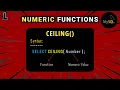 Numeric Functions in SQL CEILING Function SQL Series