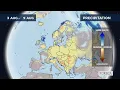 Monthly precipitation forecast for Europe 2026