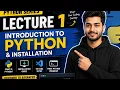 Python Tutorial Introduction to Python Installation Python for Beginners