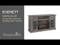Greentouch Home Everett 60 Cashmere Oak Electric Fireplace at Menards