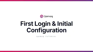 First Login Initial Configuration