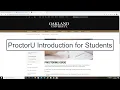ProctorU Introduction - Student Tutorial