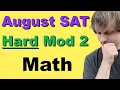 August SAT Math -
