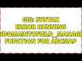 GIS Syntax error running AssignDomainToField - management function for ArcMap 2 Solutions