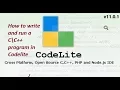 How To Write C C Code in Codelite Editor