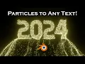 Particles to Text Transition Animation - Blender Tutorial