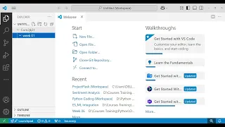 04 Setting Up Your Python Learning Workspace with Weekly Folders