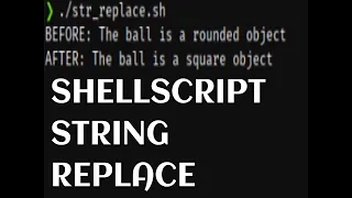 STRING REPLACE SHELL SCRIPT