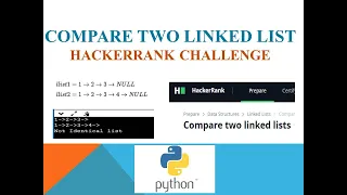 compare two linked list