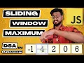 Data Structures in Javascript Sliding Window Maximum DSA Interview Questions Deque Leetcode