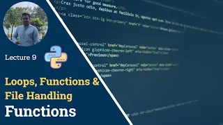 Python Lambda Function Functions Lecture 9 Getting Started with Python Satyajit Pattnaik