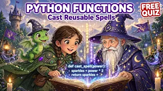 Python Functions def Parameters Return Values Explained - Pythoria Quest 6