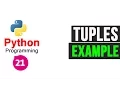 Python Tuples Python Programming Tutorial