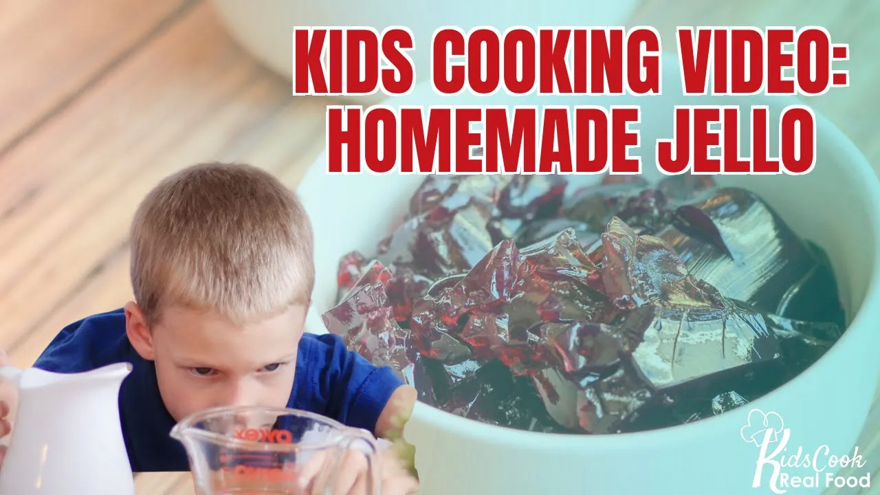 Kids Cooking Video: Healthy, 2 Ingredient Gelatin (Homemade Jello Recipe)