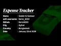 CS50x Final project Expense tracker