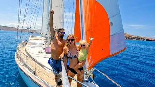 Toddler sees the WORLD by SAIL – Desert Island Family Adventure SV Delos Ep 394