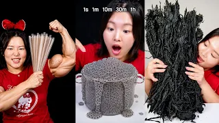 1 Second vs 100 Hours Food Challenge β±οΈπ³ | λ¨Ήλ°© μ€ν λͺ¨μ보기