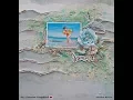 Scrapbooking Shabby Chic-Mixed Media Beach layout by Marilyn Rivera