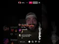 Post Malone teasing his new album on Instagram Live 2022