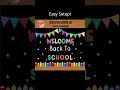 Welcome Back to School Letter Bulletin Board Kit - First Day Decor
