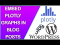 How to embed plotly graphs in websites