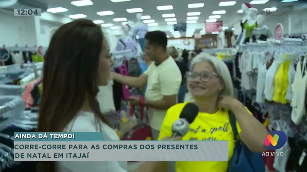 Corre-corre para as compras dos presentes de Natal em Itajaí