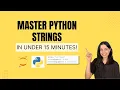 Learn Python Strings Step-by-Step Python for Data Analysis