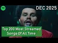 Lagu Top 200 Most Streamed Songs Of All Time