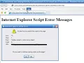 How to Stop Internet Explorer Script Error Messages