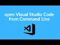 How to open VS Code in Current Folder using Command Prompt