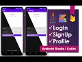 Firebase Authentication Login SignUp Android Studio Kotlin