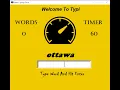 Typing Speed Desktop App using Python