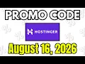 NEW Hostinger Promo Code Coupon Code August 2026 Hostinger Discount Code 2026