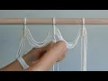 DIY Macrame Wall Hanging Using Vertical Double Half Hitch Knots