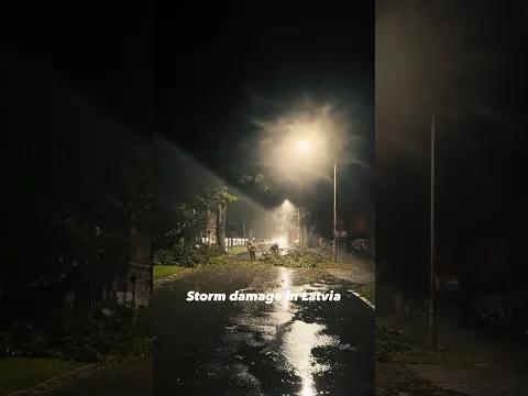 The storm damage Latvia 2026 #storm #vētra #riga #jurmala #wondermusique