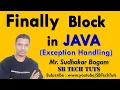 Finally Block in Java Finally Statement in Java Exception Handling Exception Handling Java